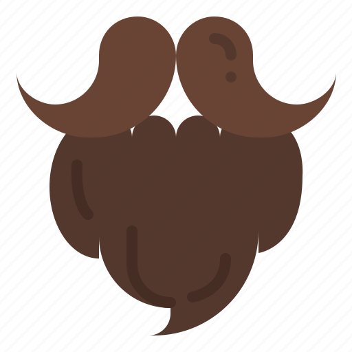 Moustache, beard, costume, party, wearing icon - Download on Iconfinder