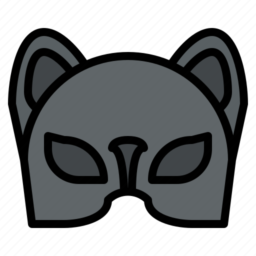 Cat, mask, costume, halloween, party, dress icon - Download on Iconfinder