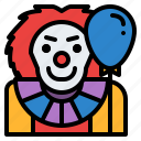 clown, costume, halloween, party, dress