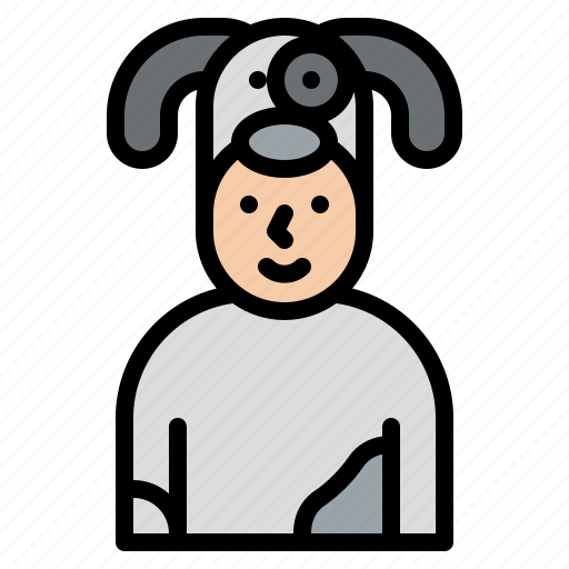 Dog, mascot, costume, party, dress icon - Download on Iconfinder