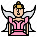 fairy, dress, costume, party, wearing, angle