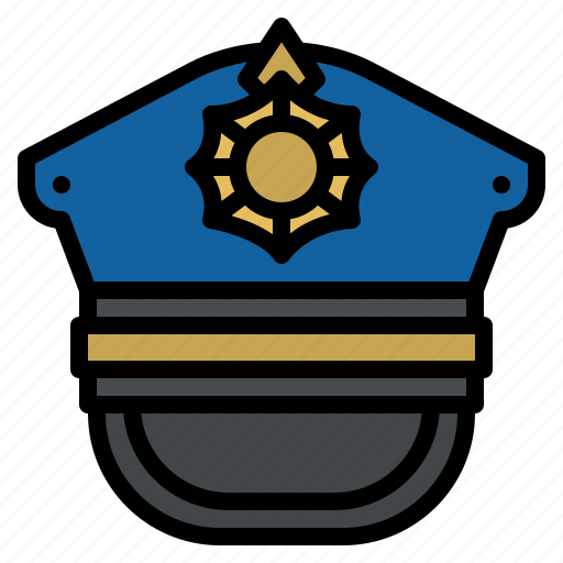 Police, hat, costume, job, dress icon - Download on Iconfinder
