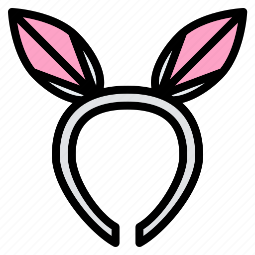 Rabbit, headband, costume, party, wearing icon - Download on Iconfinder