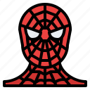spiderman, face, costume, party, dress