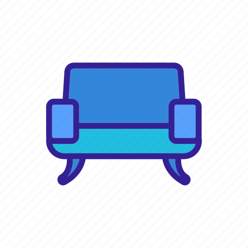 Contour, couch, element, furniture, home, house, sofa icon - Download on Iconfinder