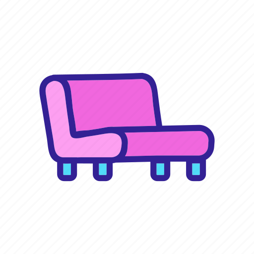Contour, couch, element, furniture, home, sofa icon - Download on Iconfinder