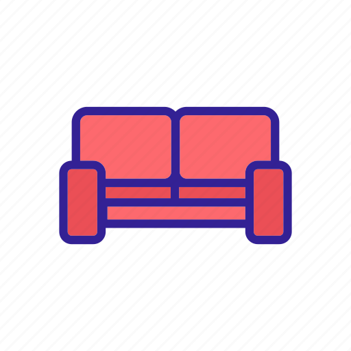 Couch, furniture, modern, sofa, vintage icon - Download on Iconfinder