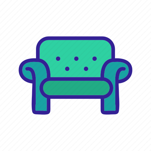 Couch, furniture, modern, sofa, vintage icon - Download on Iconfinder
