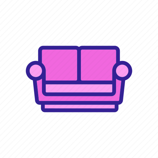 Contour, couch, furniture, home, interior, sofa icon - Download on Iconfinder