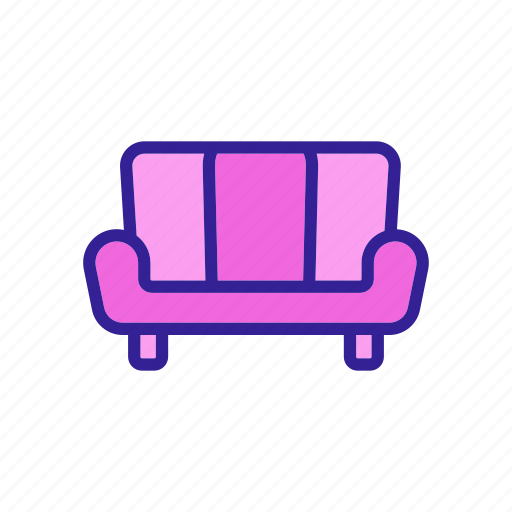 Contour, couch, furniture, home, house, interior, sofa icon - Download on Iconfinder