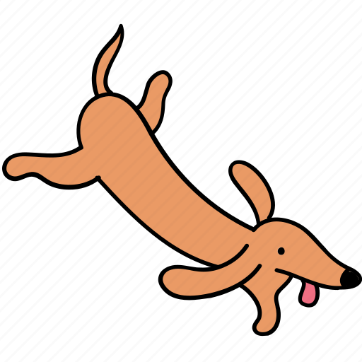 Animal, canine, dachshund, dog, fly, pet, run icon - Download on Iconfinder