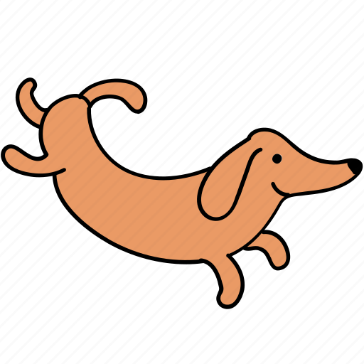 Animal, canine, dachshund, dog, hop, pet, run icon - Download on Iconfinder