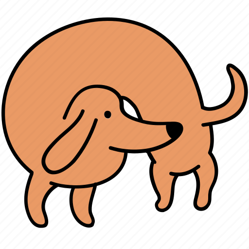 Animal, back, canine, dachshund, dog, hunch, pet icon - Download on Iconfinder