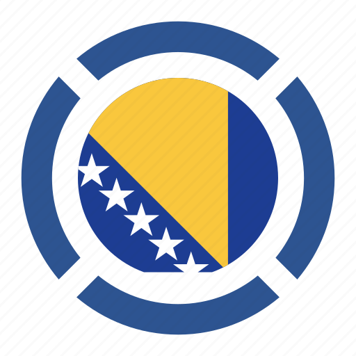 Bosnia herzegovina, country, flag, location, nation, navigation, pin icon - Download on Iconfinder