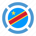 country, flag, location, nation, navigation, pin, the democratic republic of the congo