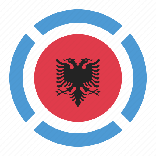 Albania, country, flag, location, nation, navigation, pin icon - Download on Iconfinder