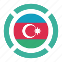 azerbaijan, country, flag, location, nation, navigation, pin