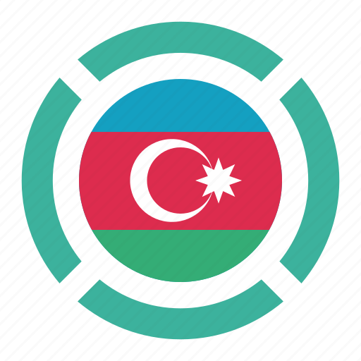 Azerbaijan, country, flag, location, nation, navigation, pin icon - Download on Iconfinder