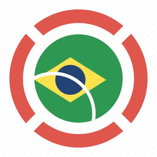 Brazil, country, flag, location, nation, navigation, pin icon - Download on Iconfinder