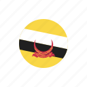 brunei, country, flag, location, nation, navigation, pin