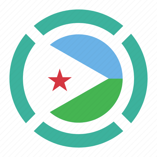 Country, djibouti, flag, location, nation, navigation, pin icon - Download on Iconfinder