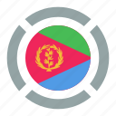 country, eritrea, flag, location, nation, navigation, pin