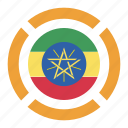 country, ethiopia, flag, location, nation, navigation, pin