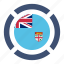 country, fiji, flag, location, nation, navigation, pin 