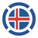 country, flag, iceland, location, nation, navigation, pin