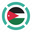 country, flag, jordan, location, nation, navigation, pin