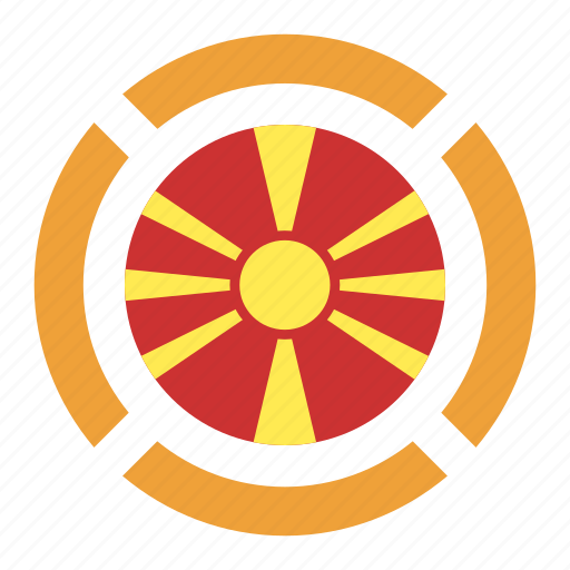Country, flag, location, macedonia, nation, navigation, pin icon - Download on Iconfinder