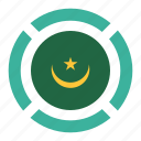 country, flag, location, mauritania, nation, navigation, pin