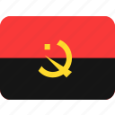 angola, flag, flags