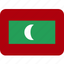 maldives, flag, flags