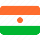 niger, flag, flags
