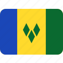saint, vicent, and, the, grenadines, flag