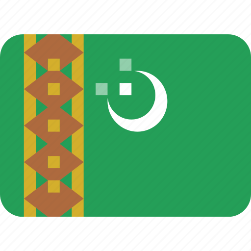 Turkmenistan, flag icon - Download on Iconfinder