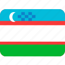 uzbekistan, flag, flags