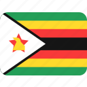 zimbabwe, flag, flags