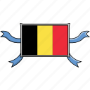 belgium, country, flags, ribbon, shield, world 
