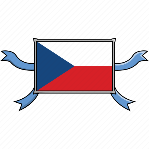 Country, czech, flags, republic, ribbon, shield, world icon - Download on Iconfinder