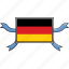 country, flags, germany, ribbon, shield, world 