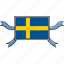 country, flags, ribbon, shield, sweden, world 