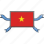 country, flags, ribbon, shield, vietnam, world 