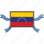 country, flags, ribbon, shield, venezuela, world 