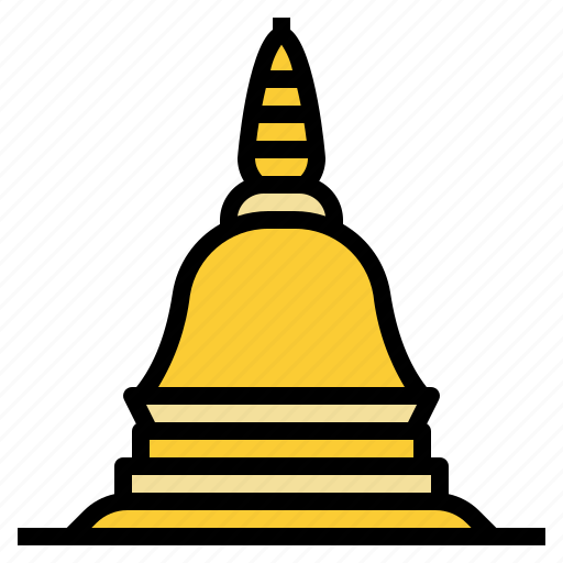 Pagoda, chedi, stupa, temple, landmark icon - Download on Iconfinder