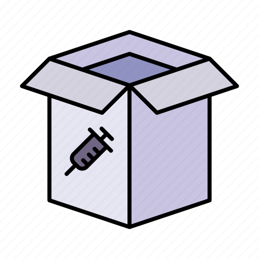 Vaccine, delivery, package, box icon - Download on Iconfinder