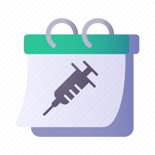 Calendar, vaccine, appointment, vaccination icon - Download on Iconfinder