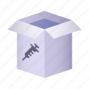 vaccine, delivery, package, box