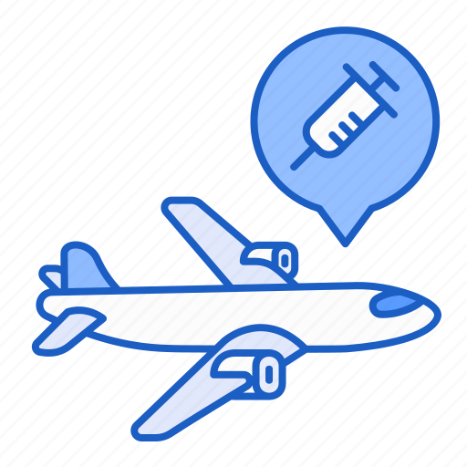 Plane, delivery, vaccine, transportation icon - Download on Iconfinder
